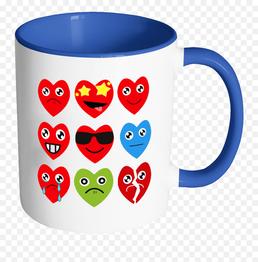 Accent Mug - Blue Mug Emoji,26 Emojis\