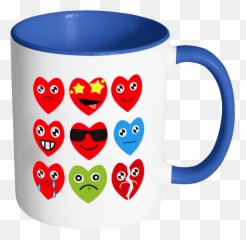 Accent Mug - Blue Mug Emoji,26 Emojis\