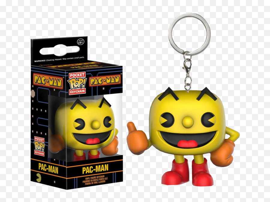 Pac - Man Pacman Pocket Pop Vinyl Keychain Keychain Pop Funko Emoji,3d Animated Emoticon