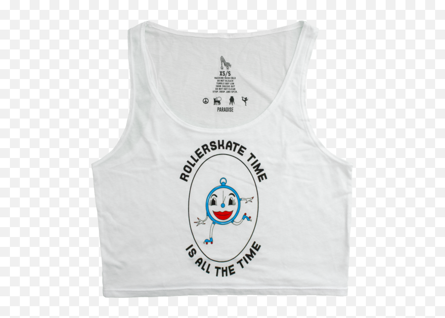 Music Merchtable - Sleeveless Emoji,Ghost Emoticon Tee