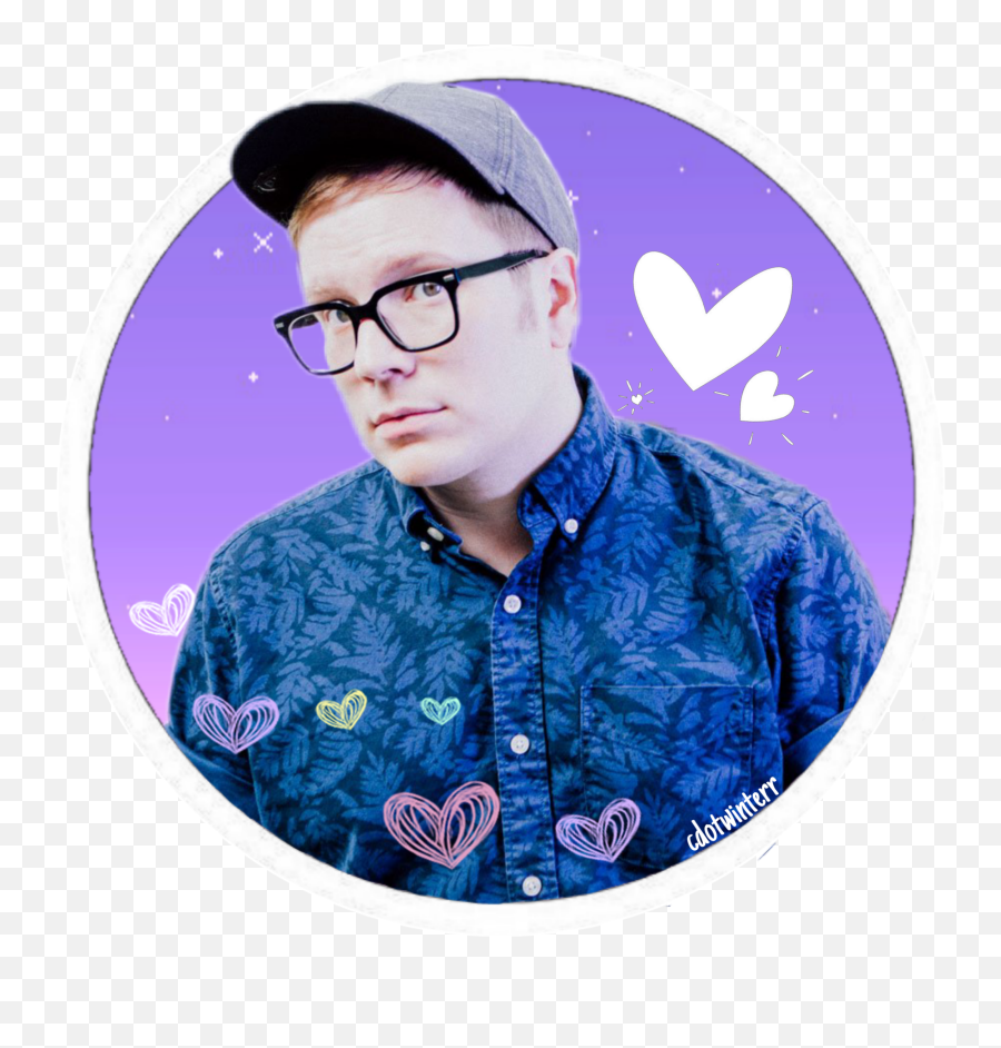 Patrickstump Falloutboy Sticker - Eyeglass Style Emoji,Fall Out Boy Emoji Shirt