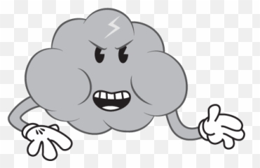 Cartoon Fight Cloud Gif Share The Best Gifs Now - Nimbus Cloud Animated Gif Emoji,Black And White Emoticon Fighting