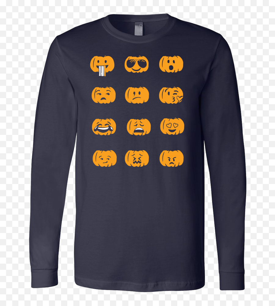 Halloween - Halloween Emojis Men Long Sleeve T Shirt Long Sleeve,Straw Hat Emoji