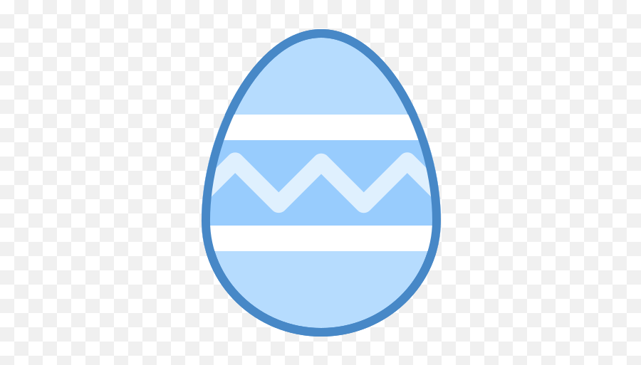 Easter Egg Icon In Blue Ui Style - Vertical Emoji,Huevos De Emojis