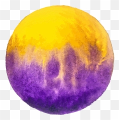 Fauvism - Purple And Yellow Circle Background Emoji,Cubism Emotion