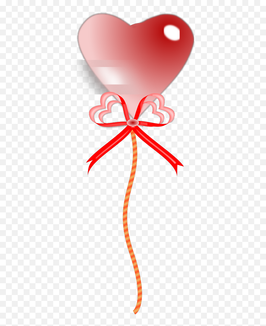 Blue Heart Balloon Png Svg Clip Art For Web - Download Clip Bow Emoji,Bow Heart Emoji Transparent