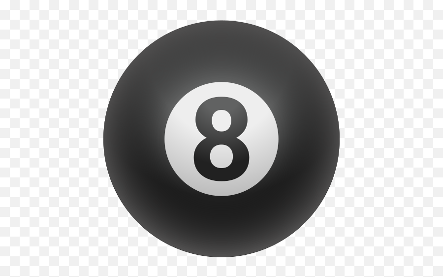 Pool 8 Ball Emoji - Transparent Background 8 Ball Png,Emoji Ball 11