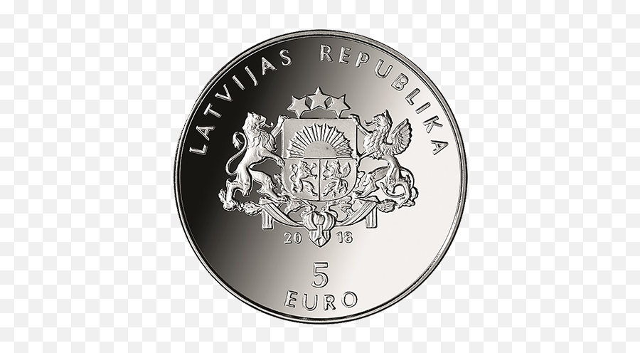 2018 U20ac5 Silver Coin Of Latvia - 100th Anniversary Of Its Emoji,French Royal Emblem Emoticon