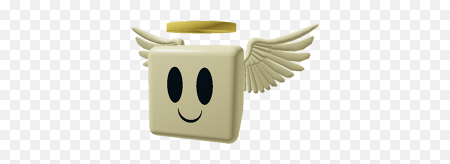 Blocky Angel - Happy Emoji,Angel Wings Emoticon