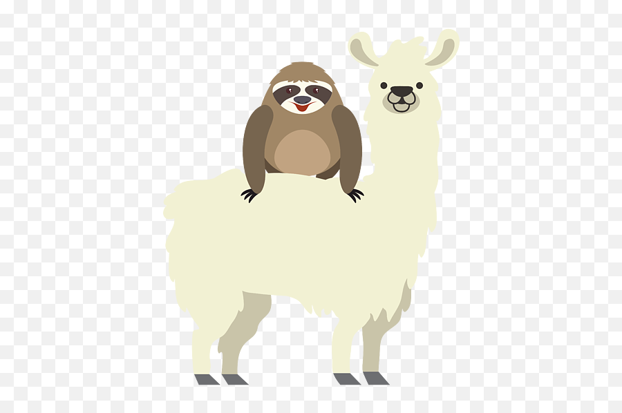 Cute Funny Sloth Riding Llama Iphone 12 Pro Max Case For Emoji,Llama Emoticon For Facebook
