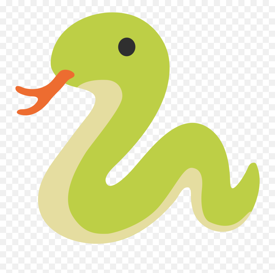 Snake Emoji Clipart - Android Snake Emoji,Dragon Emoji Android