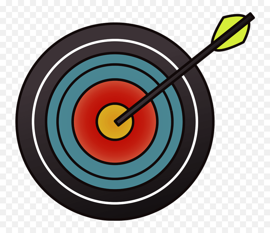 Archery Target With Arrow In The - Archery Emoji,Bullseye Emoji
