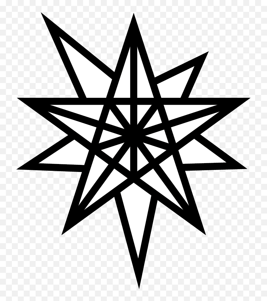 Symmetric Star U2013 Dixit Emoji,Star Emoticon Black