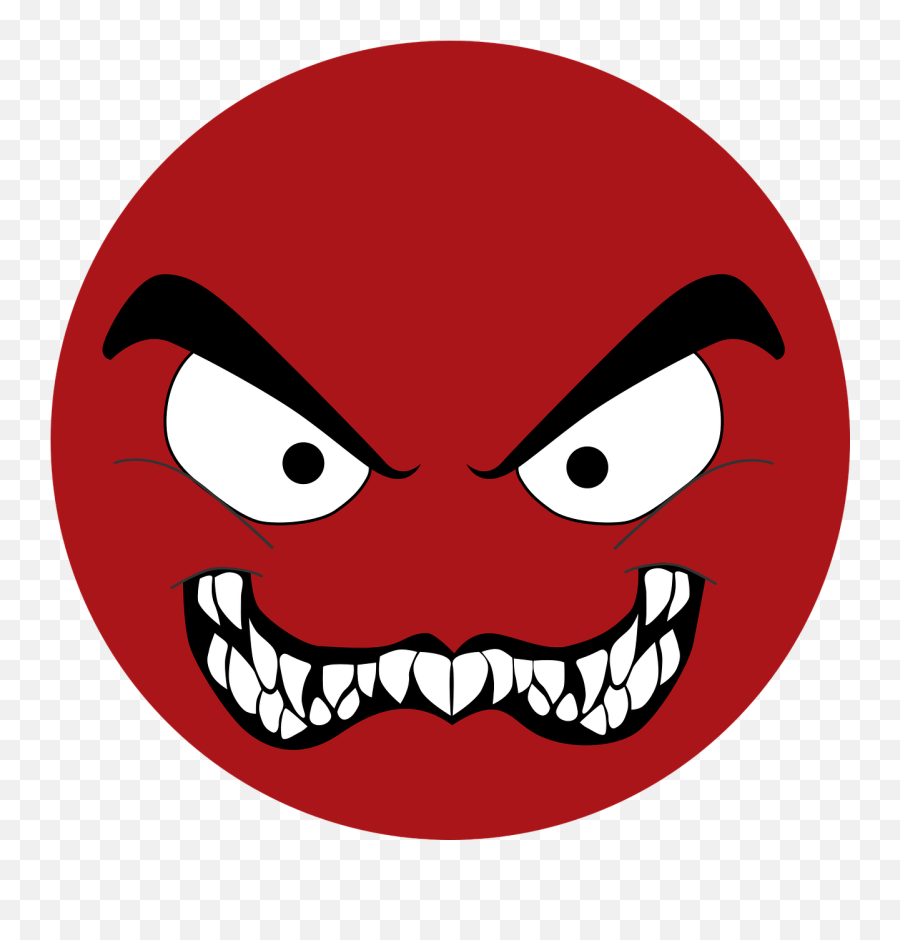 Emoji Red Emoji Evil Emoji Sinister - Hungry Emoji,Annoyed Emoji