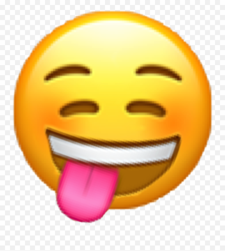 Crazy Teehee Emoji Sticker - Happy,Teehee Emoticon