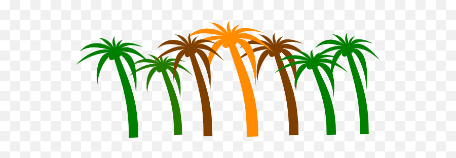 Palm Tree Clip Art At Clker Vector Clip Art - Clipartix Palm Tree Line Clipart Emoji,Palm Tree Emoji