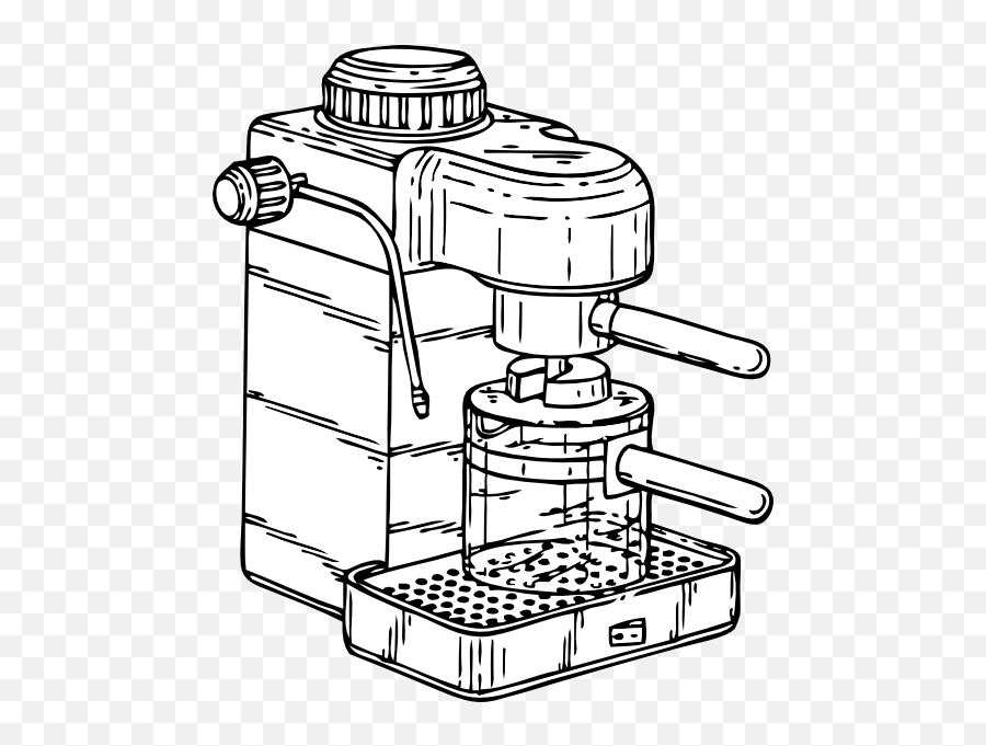 Espresso Maker Clipart I2clipart - Royalty Free Public Coffee Maker Drawing Png Emoji,Vuvuzela Emoticon