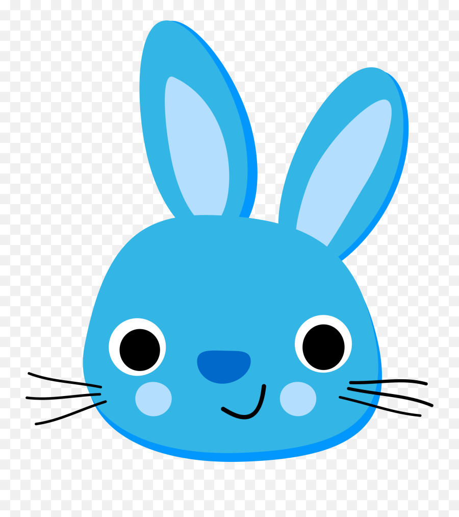 Emoji Clipart Bunny Emoji Bunny - Blue Rabbit Clipart,Easter Emoji