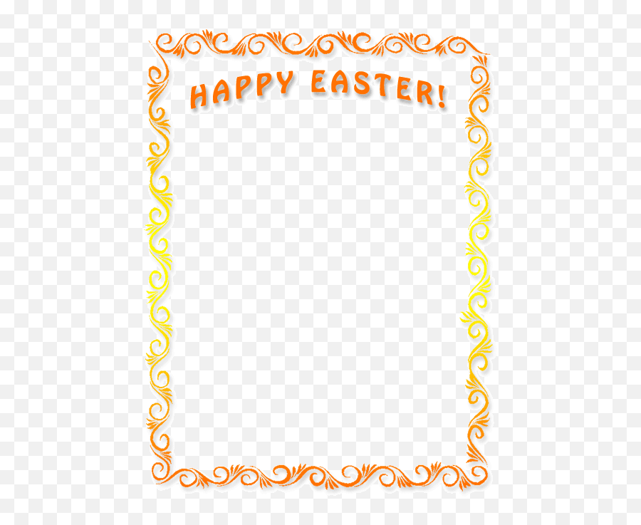 Free Easter Borders - Happy Easter Border Clip Art Happy Easter Bunny Picture Frame Transparent Emoji,Happy Easter Emoji
