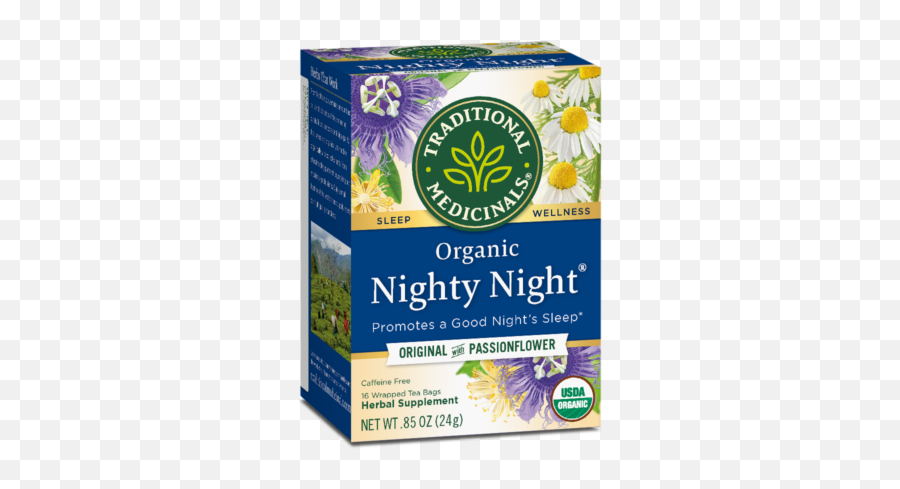 Traditional Medicinals - Traditional Medicinals Organic Nighty Night Tea Emoji,Chamoile Emotions