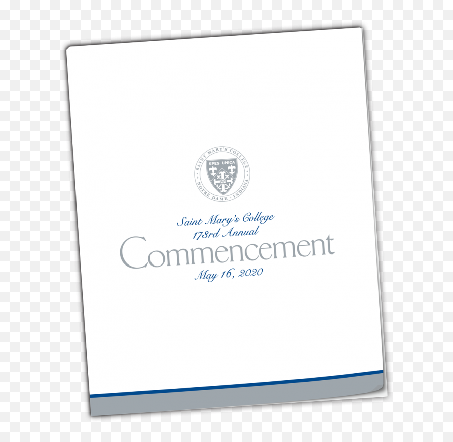 2020 Commencement Saint Maryu0027s College Notre Dame In - Language Emoji,I Second That Emotion Mary Wells