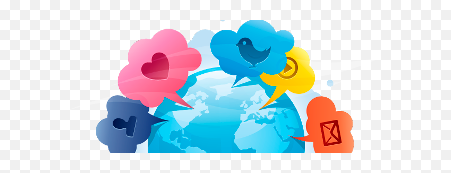 Participación Digital U2013 Enfasis Comunicaciones - Importance Of Social World Illustration Emoji,Postales Para Programas Con Emojis Navidenos