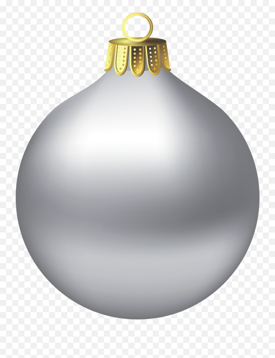 Colorful Christmas Ornaments - Silver Christmas Ball Png Emoji,Emoji Christmas Ornaments