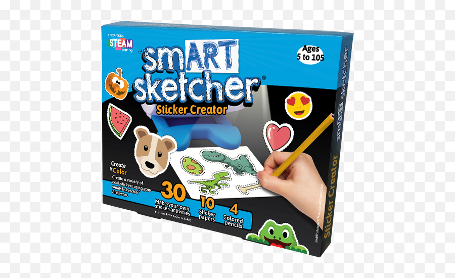 Smart Sketcher Sticker Maker Set Emoji,Sketchers Emotion Lights