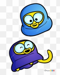 How To Draw Pipi And Popo Pororo Penguin - Popo E Pipi Pororo Emoji,Emoji Popo