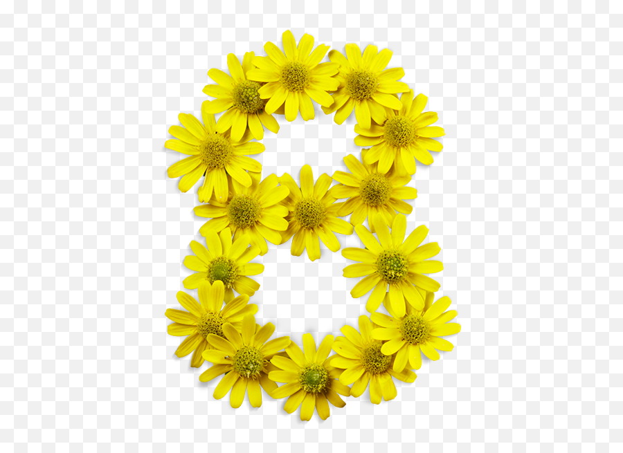 Yellow Flowers Font Yellow Flowers Flower Typography - Lovely Emoji,Yellow Flower Emoji Png
