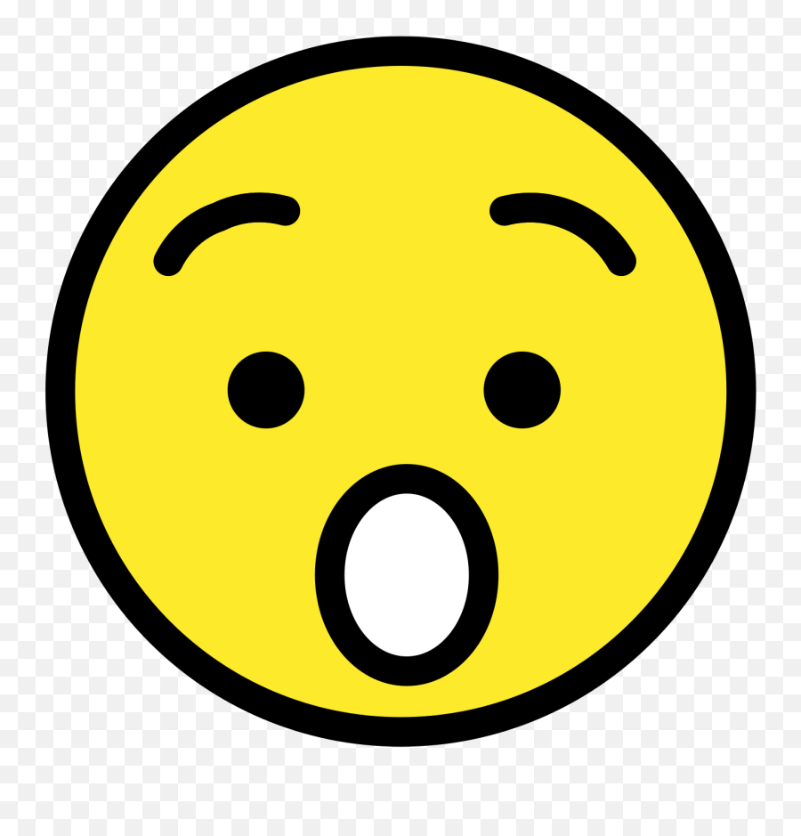 Hushed Face Emoji Clipart - Dot,Stunned Emoji