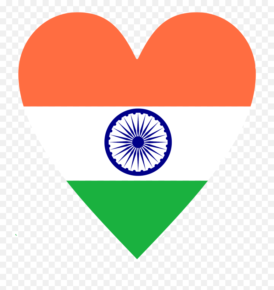 The Most Edited Tricolor Picsart - Indian Flag Heart Shape Emoji,Emoticon Bandera De Venezuela Facebook