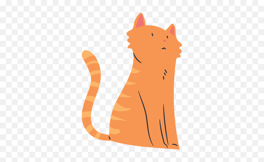 Sitting Short Haired Cat Flat - Animal Figure Emoji,Grumpy Cat Emotion Poster