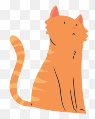 Sitting Short Haired Cat Flat - Animal Figure Emoji,Grumpy Cat Emotion Poster