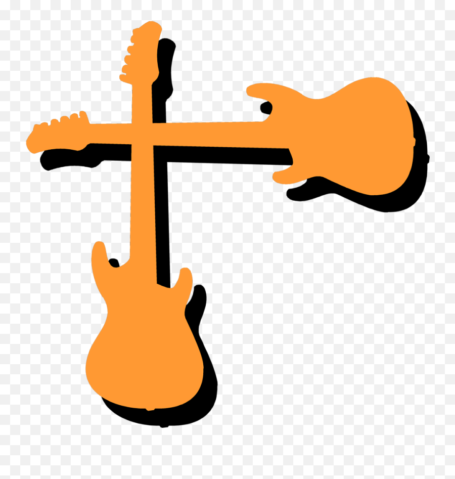 Cartoon Guitar Clipart - Guitar Border Png Transparent Png Guitar Border Clip Art Emoji,Electric Guitar Emoji