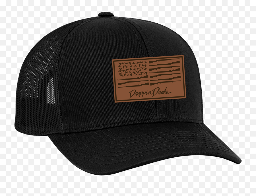 Details About Droppin Drake Menu0027s Duck Flag Laser Engraved Leather Patch Trucker Hat - Unisex Emoji,Does Chocolate Help Mrns Emotions