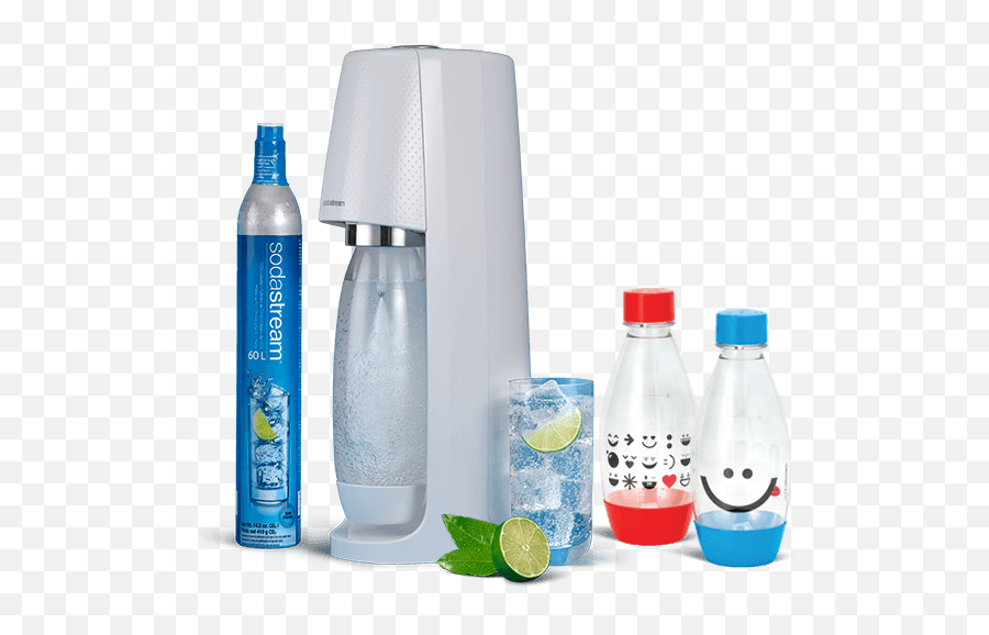 Spirit White Twinpack Emoji Bottles - Sodastream Png,Bottle Emoji