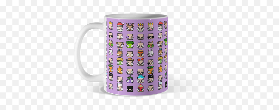 Yellow 8 Bit Mugs Design By Humans - Magic Mug Emoji,Westie Emoticons