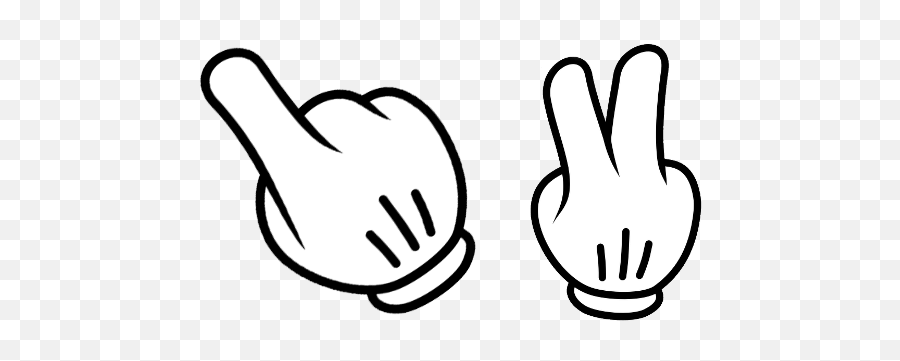 Disney Hand Cursor U2013 Custom Cursor Emoji,Diy Mickey Mouse Emoticon