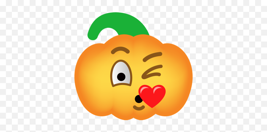 Pumpkin Halloween Emoji Sticker - Happy,Spooky Emojis