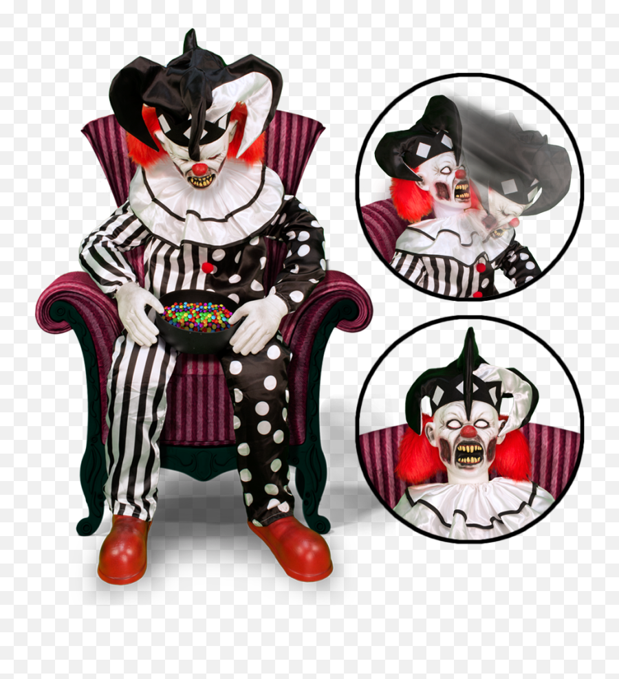 Sitting Scare Clown - Supernatural Creature Emoji,Killer Clown Emoji