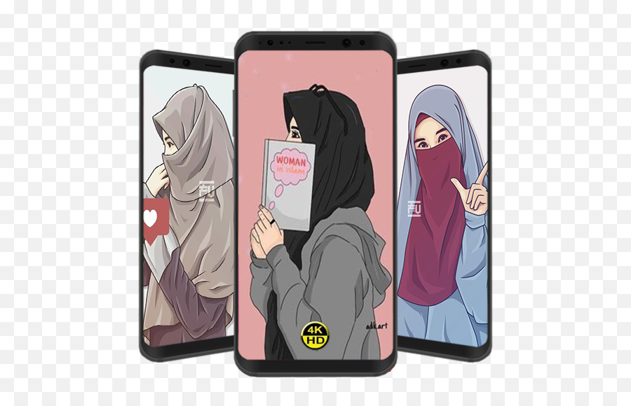 Hijab Cartoon Wallpaper Hd 10 Apk Download - Comtmflabs Emoji,Emojis Samsung Hijab