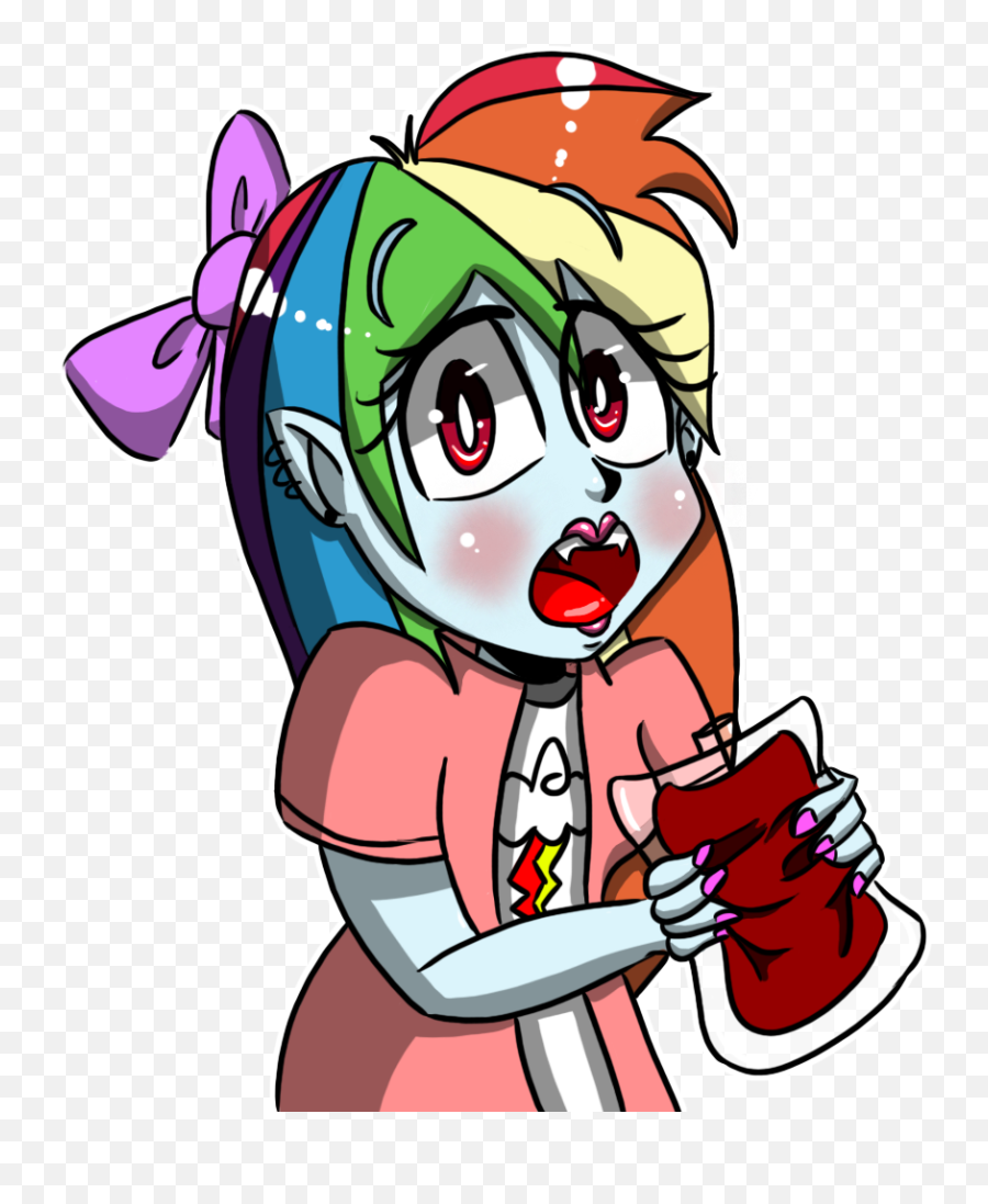 M60 - Carnifex 7 8 Art Trade Rainbow Dash Vampire Emoji,Vamp Emoji