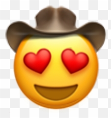 Emoji Iphone Yeehaw Love Sticker - Iphone Emojis Png Love,Yeehaw Emoji