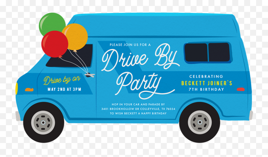 Dance Party Invitations Greenvelopecom Emoji,Delivery Van Emoji Png