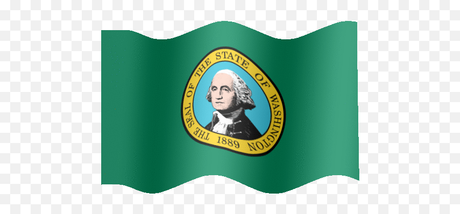 Top K State Stickers For Android Ios - Washington Flag Waving Gif Emoji,Washington Flag Emoji