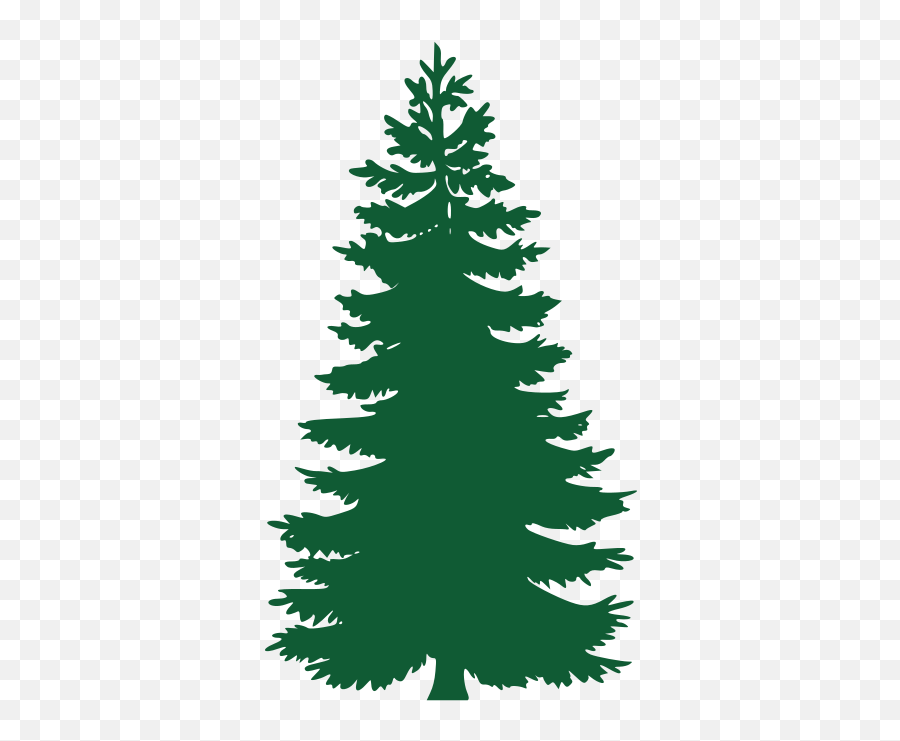 Pine Tree Silhouette Free Svg File - Pine Tree Clipart Png Emoji,Pine Tree Emoji