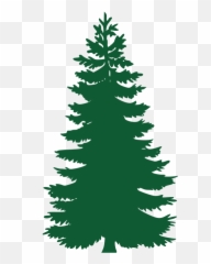 Pine Tree Silhouette Free Svg File - Pine Tree Clipart Png Emoji,Pine Tree Emoji