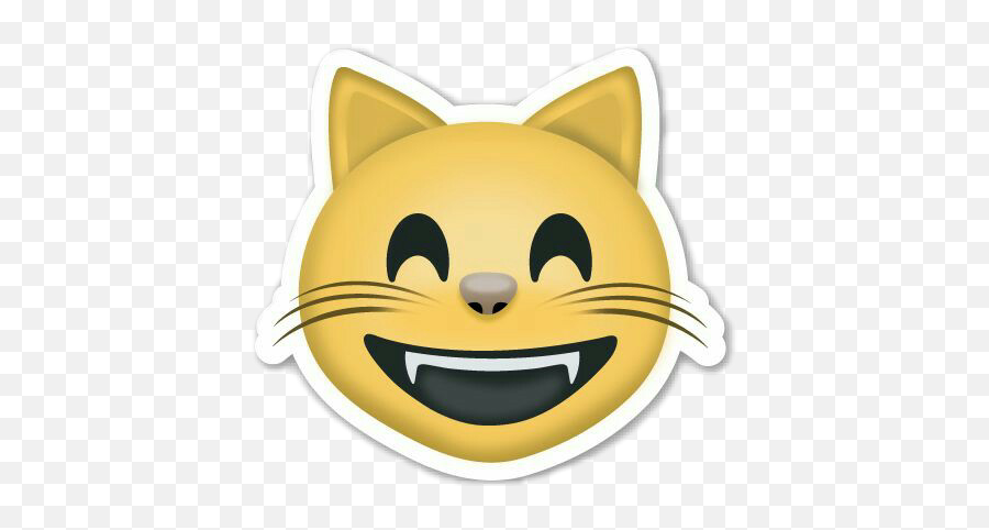 Stickers Tumblr Cute Overlay Emojis Cat Sticker By - Laugh And Tear Emoji,Cute Cat Emoji