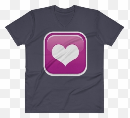 Heart Decoration Emoji - Short Sleeve,Heart Decoration Emoji Meaning